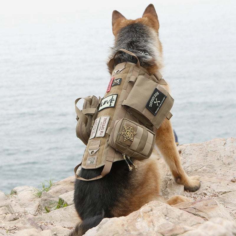 Tactical dog clothing dog vest large patrol dog vest