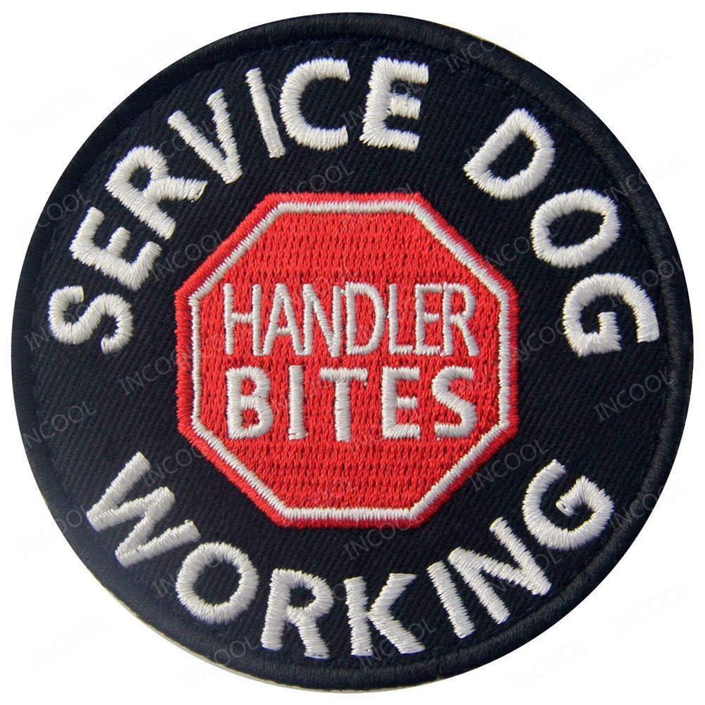 Service Dog Badge Tactical Dog Vest With Embroidery Velcro Patch Cloth Patch