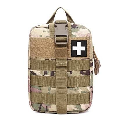 Honestptner Molle Pouch, Durable 600D Nylon Tactical Medical Pouch,Rip-Away EMT First Aid Pouch (Bag Only)