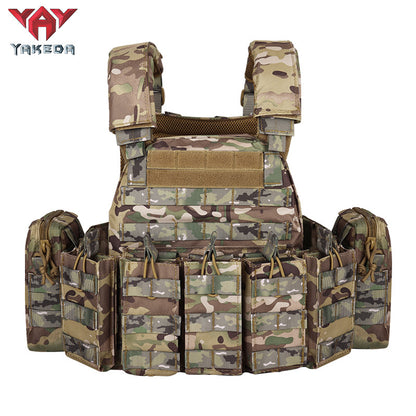 Combat Camouflage Amphibious Tactical Vest Outdoor Military Fan CS Tactical Vest