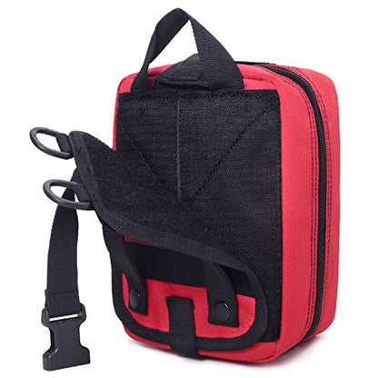 Honestptner Molle Pouch, Durable 600D Nylon Tactical Medical Pouch,Rip-Away EMT First Aid Pouch (Bag Only)