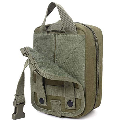 Honestptner Molle Pouch, Durable 600D Nylon Tactical Medical Pouch,Rip-Away EMT First Aid Pouch (Bag Only)