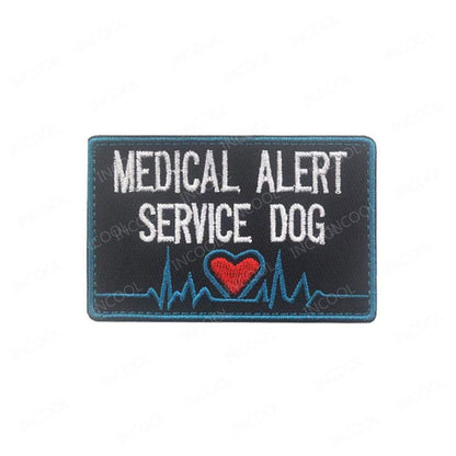 Service Dog Badge Tactical Dog Vest With Embroidery Velcro Patch Cloth Patch